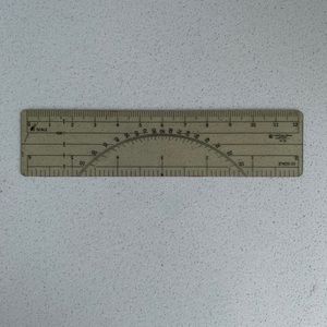 Vintage W-38 Decimal 10ths Ruler By C-Thru Ruler Company Bloomfield, Connecticut